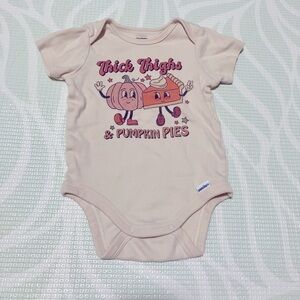 6-9 Month Thick Thighs and Pumpkin Pies Onesie